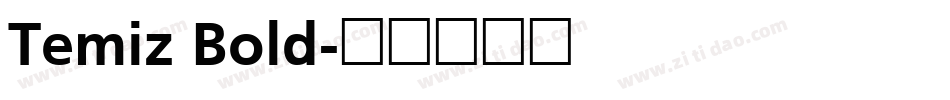 Temiz Bold字体转换